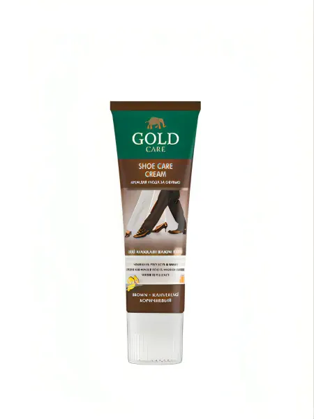 GoldCare Крем для обуви 80мл Т.Коричневый