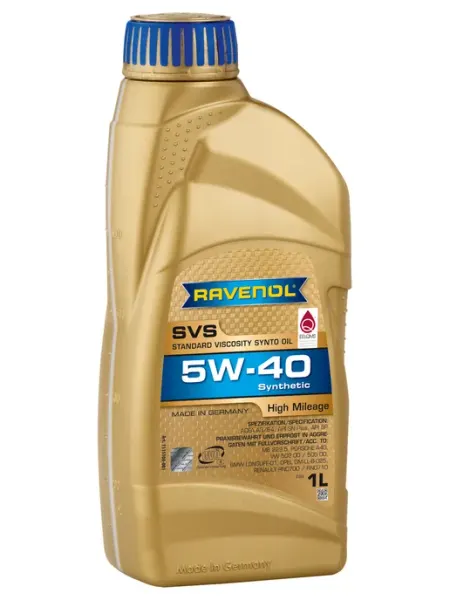 RAVENOL Моторное масло SVS 5W-40 для автомобилей с большим пробегом