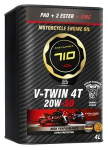 PARTNUMBER 710 V-TWIN 4T 20W-50 Масло моторное, Синтетическое, 4 л
