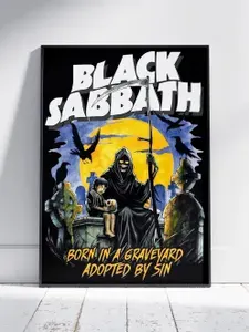 Плакат на стену для интерьера Блэк Саббат (Black Sabbath 9) - Постер по музыке и артисту формата A4 (21x30 см)