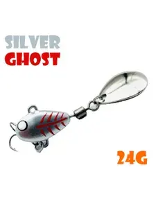 Тейл-Спиннер Uf-Studio Hurricane 24g #Silver Ghost