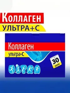 Коллаген ультра+с, витамины для суставов, связок и костей, пакет-саше №30 по 8 гр