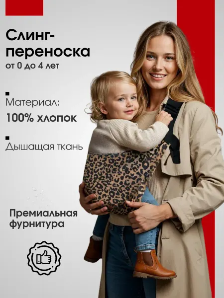 Переноска слинг для новорожденного
