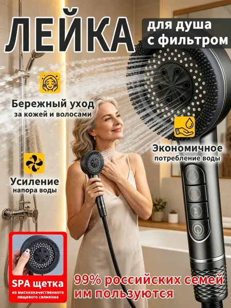 Водосберегающая лейка для душа