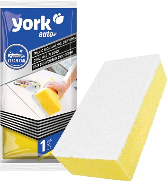 Губка автомобильная York 2в1, двусторонняя, длина 210 мм