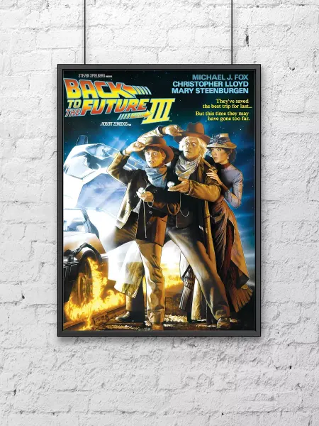 Poster Mall Постер на стену Кино Назад в будущее 3 Back to the fu 30х40