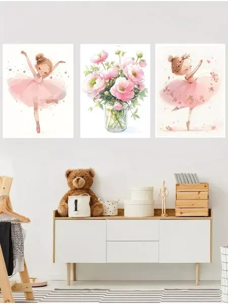 · K&M Room Детские постеры для интерьера балерина 30 на 40 см