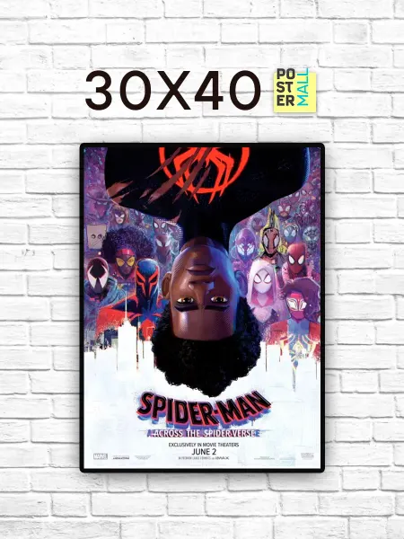 Poster Mall Постер на стену Человек-паук Паутина вселенных 30х40