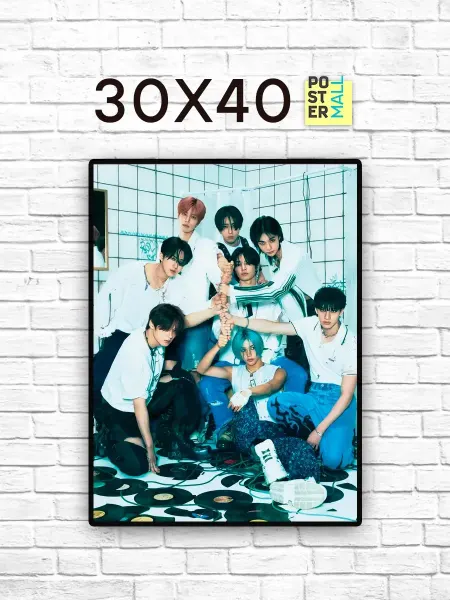 Poster Mall Постер на стену Stray Kids K-pop группа 40х50