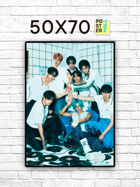 Poster Mall Постер на стену Stray Kids K-pop группа 50х70