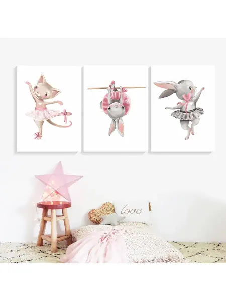 Poster Mall Постер на стену для детской - Акварельный балет А4