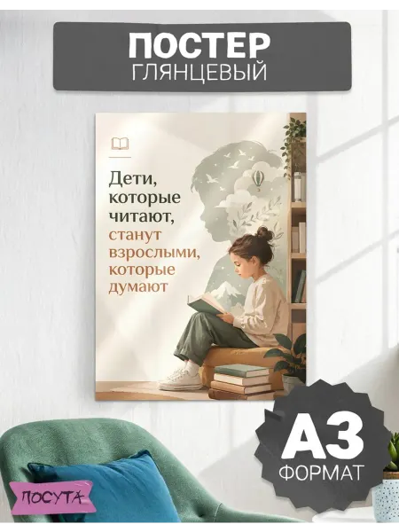 Posuta Плакат для библиотеки оформление