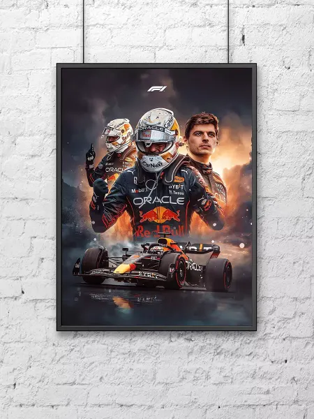 Poster Mall Постер на стену Формула 1 - Макс Ферстаппен F1 Red Bu 30х40