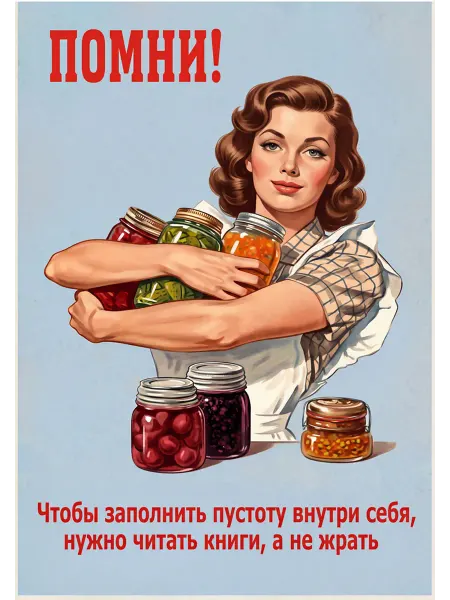 Юмористический постер, шуточный плакат П1 22