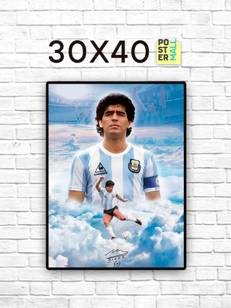 Poster Mall Постер на стену Футбол - Марадона 30х40