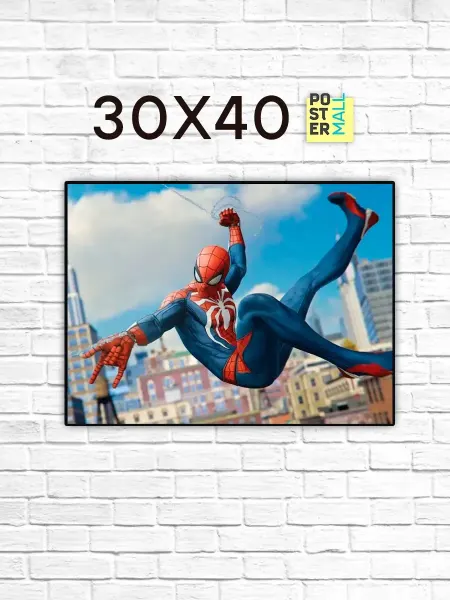 Poster Mall Постер на стену Человек-Паук Игра (Spider-Man Marvel) 40х50