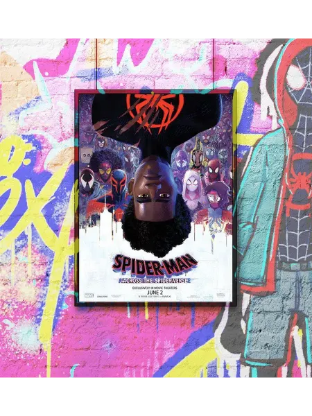 Poster Mall Постер на стену Человек-Паук Через вселенные 40х50