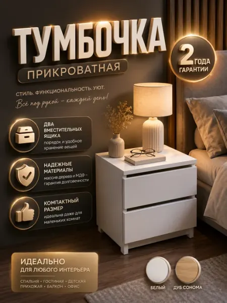 Тумба прикроватная для спальни