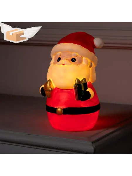 Luazon Lighting Светодиодная фигура Дед Мороз 8 × 19 × 8 см, пластик, бата