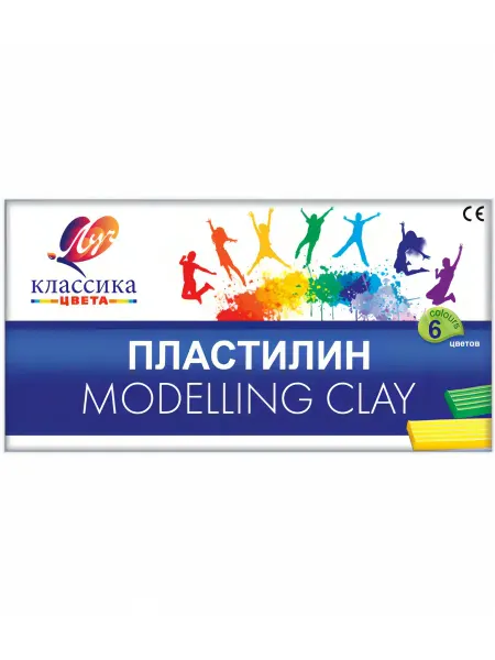 Луч (канцтовары) Пластилин Классика набор 6 цветов