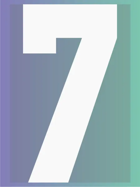Новый мерч Термонаклейка на одежду Белая Цыфра Спорт номер 7