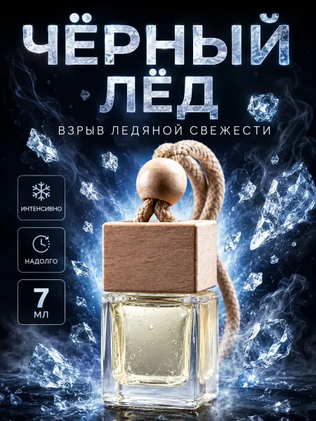 AIRUS Ароматизатор в машину черный лед мужской вонючка пахучка