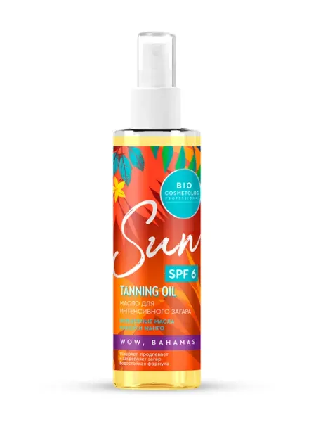 Fito косметик Масло-спрей для загара "Bio cosmetolog" SPF 6, 190 мл