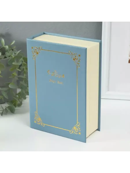 ПМДК Шкатулка для украшений "Магическая книга" голубая