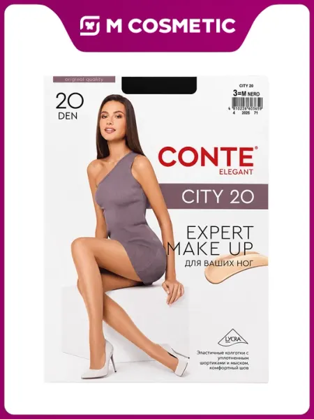 CONTE ELEGANT City Колготки женские, 20 ден, размер 3