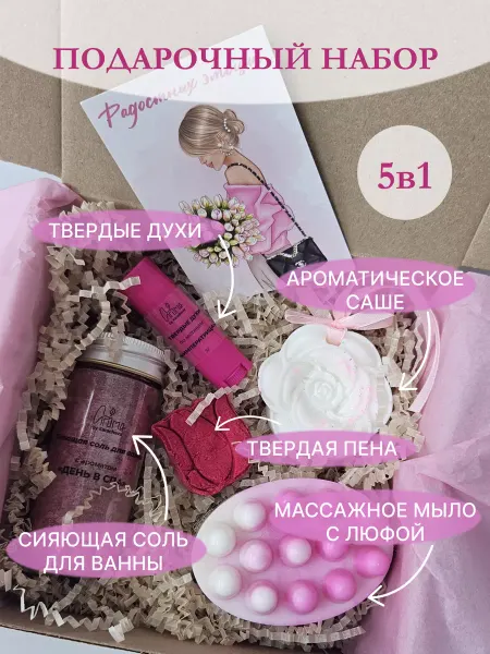 Aroma_by_Karacheva Подарочный набор уходовой косметики спа бьюти бокс
