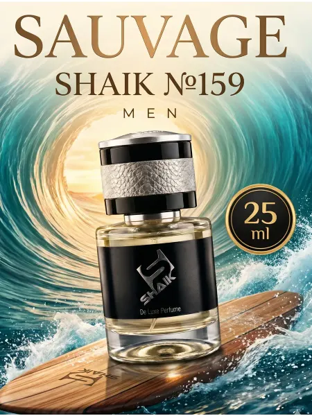 SHAIK №159 парфюмерная вода Sauvage 25мл стойкие мужские