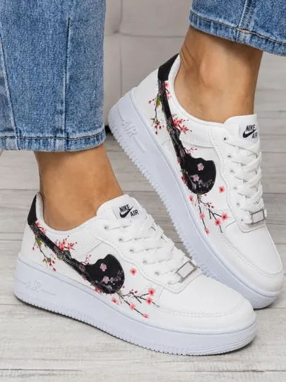 Женские кеды NIKE с дизайном «цветы сакуры», Китай, женская обувь, размер 36-40.