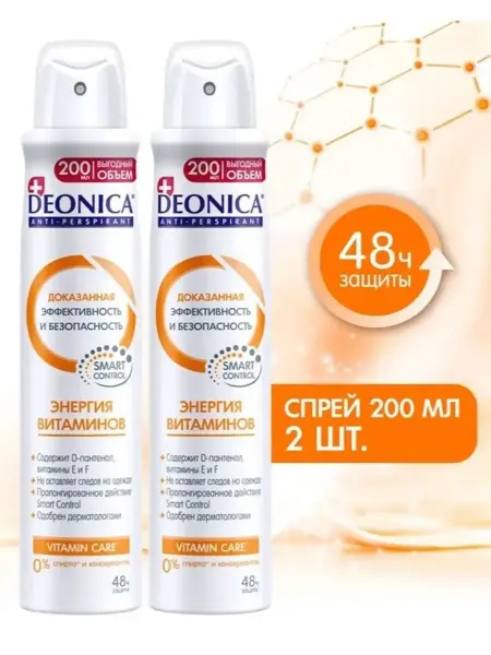 DEONICA Дезодорант Энергия витаминов