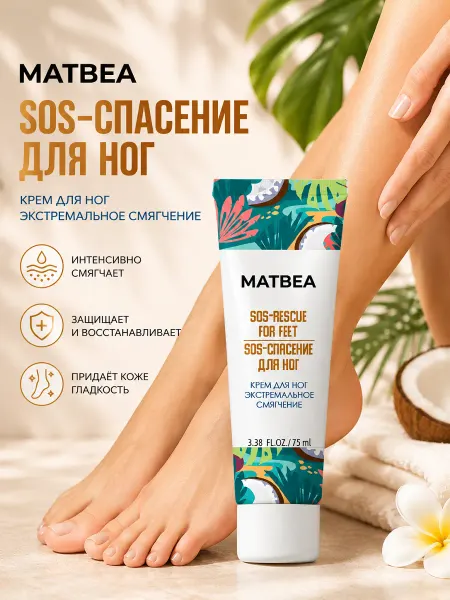 Matbea Крем для ног экстремальное смягчение