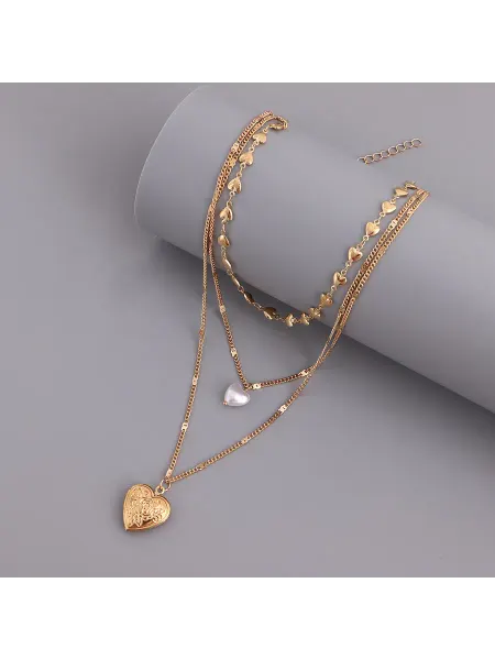 Пчелка Поли Цепочка сердце с секретом 3 шт