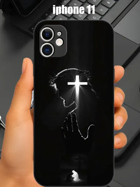 CaseONEshop Чехол на iphone 11 с принтом Иисус крест