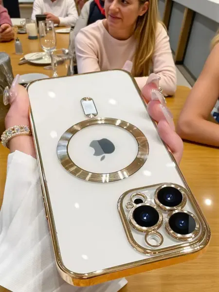 ELNAZ COVER Чехол на iphone 16 Pro Max MagSafe с защитой камеры
