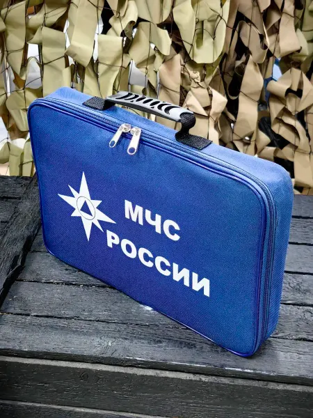 HAKKI Портфель для ноутбука и документов МЧС РОССИИ 40х26х5 синий