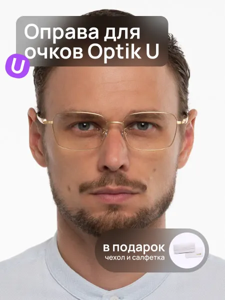 Optik U Оправа для очков титановая мужская большая T 899 C1