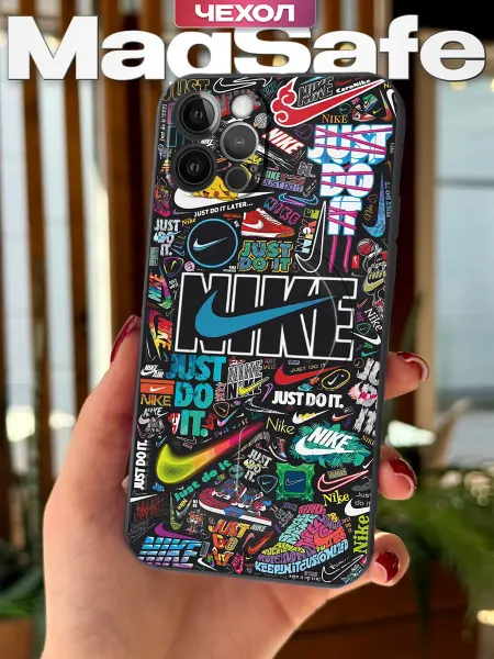 PBl store Чехол Magsafe на Apple iPhone 12 Pro Max с принтом Nike