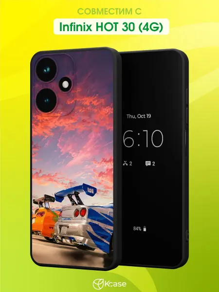 Kcase Чехол на Infinix HOT 30 (4G) с принтом Сердце