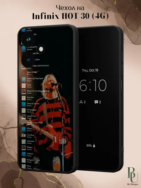 Infinix Чехол на HOT 30 4G с принтом Nirvana