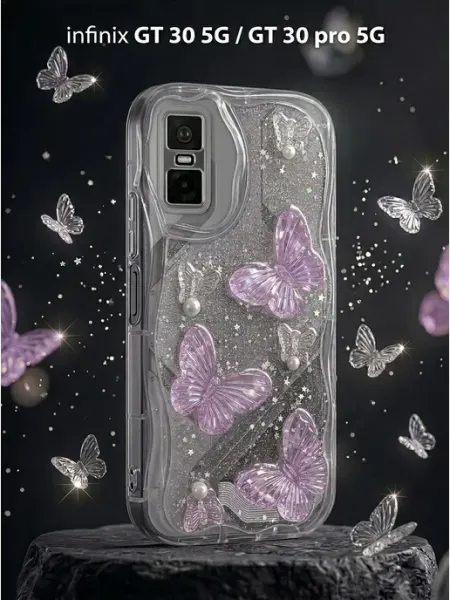 ЧЕХОЛБЕРИ Чехол с бабочками на Infinix GT 30 5G, Infinix GT 30 Pro 5G