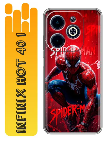 360skin Чехол на Infinix Hot 40i Spiderman Человек паук