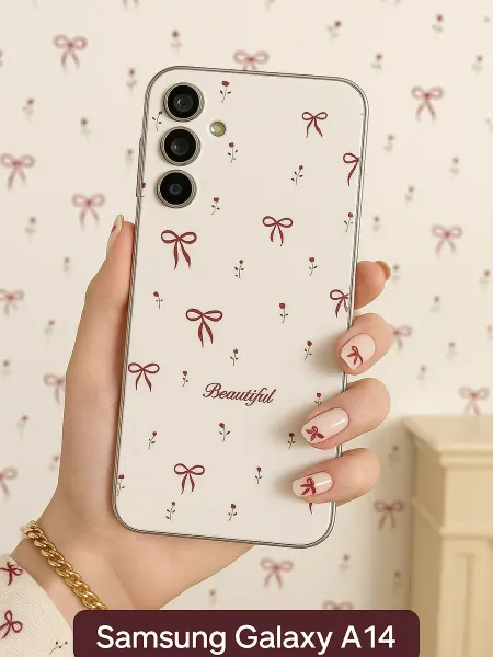 ChesnoCase Чехол на Samsung Galaxy A14 бантики для девочки