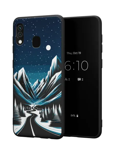 QuestCase Чехол на Samsung A30 и A20 с принтом Зима