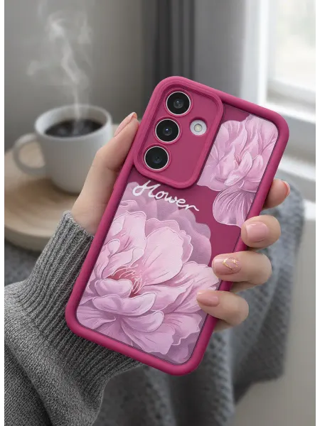 Good Luck Clover Чехол на Samsung Galaxy A34 Цветочки Прозрачные