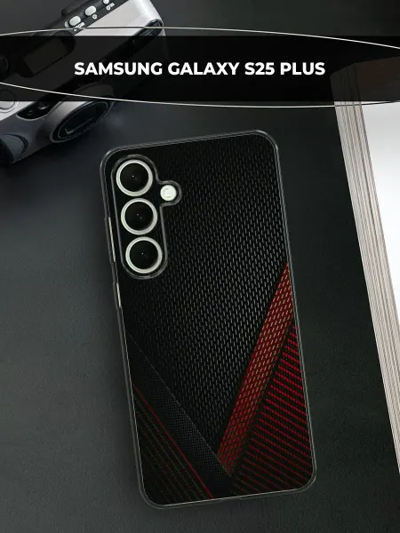 Samsung Чехол на Galaxy S25 Plus карбон
