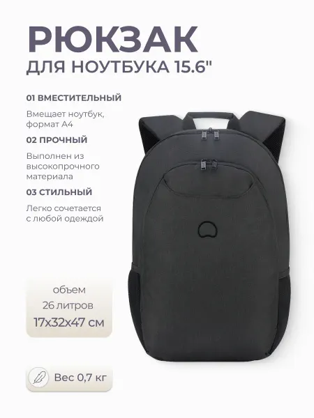DELSEY Рюкзак повседневный для ноутбука ESPLANADE 15,6"