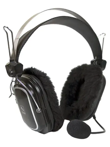 A4TECH Наушники с микрофоном HS-60 черный 2.5м мониторные